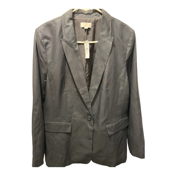 LOFT Black Tailored Blazer with Notched Lapels - Picture 4 of 8